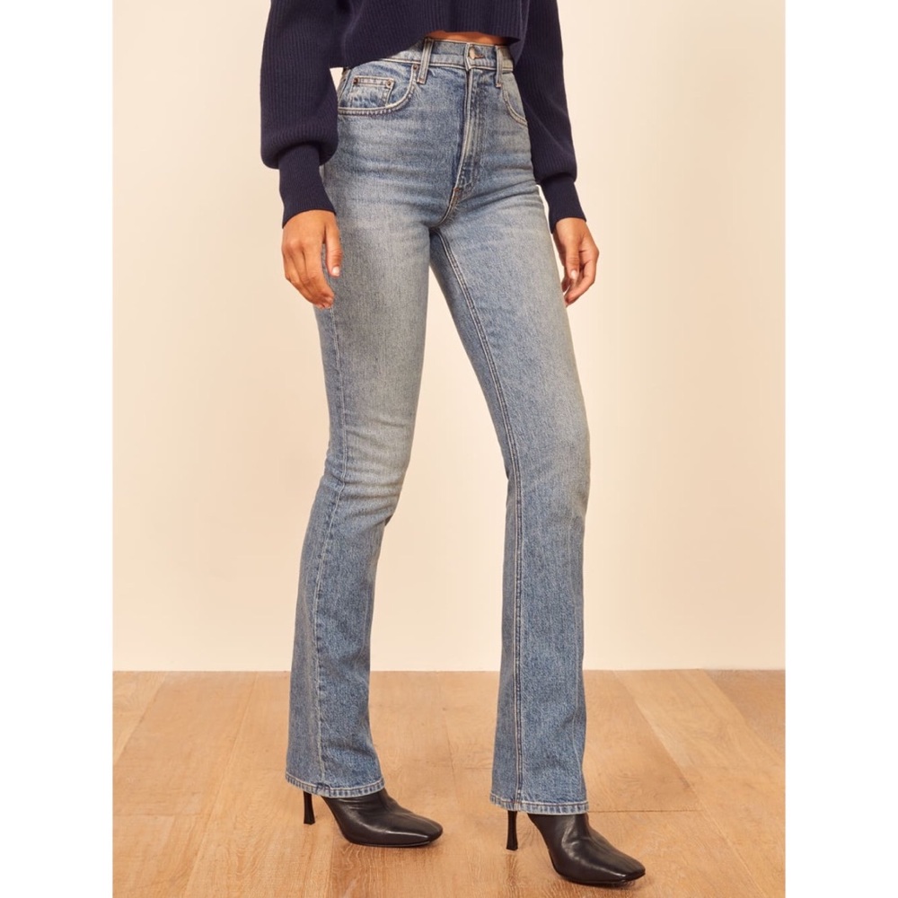 Reformation Peyton High Rise Bootcut Jeans In Malta Size 24